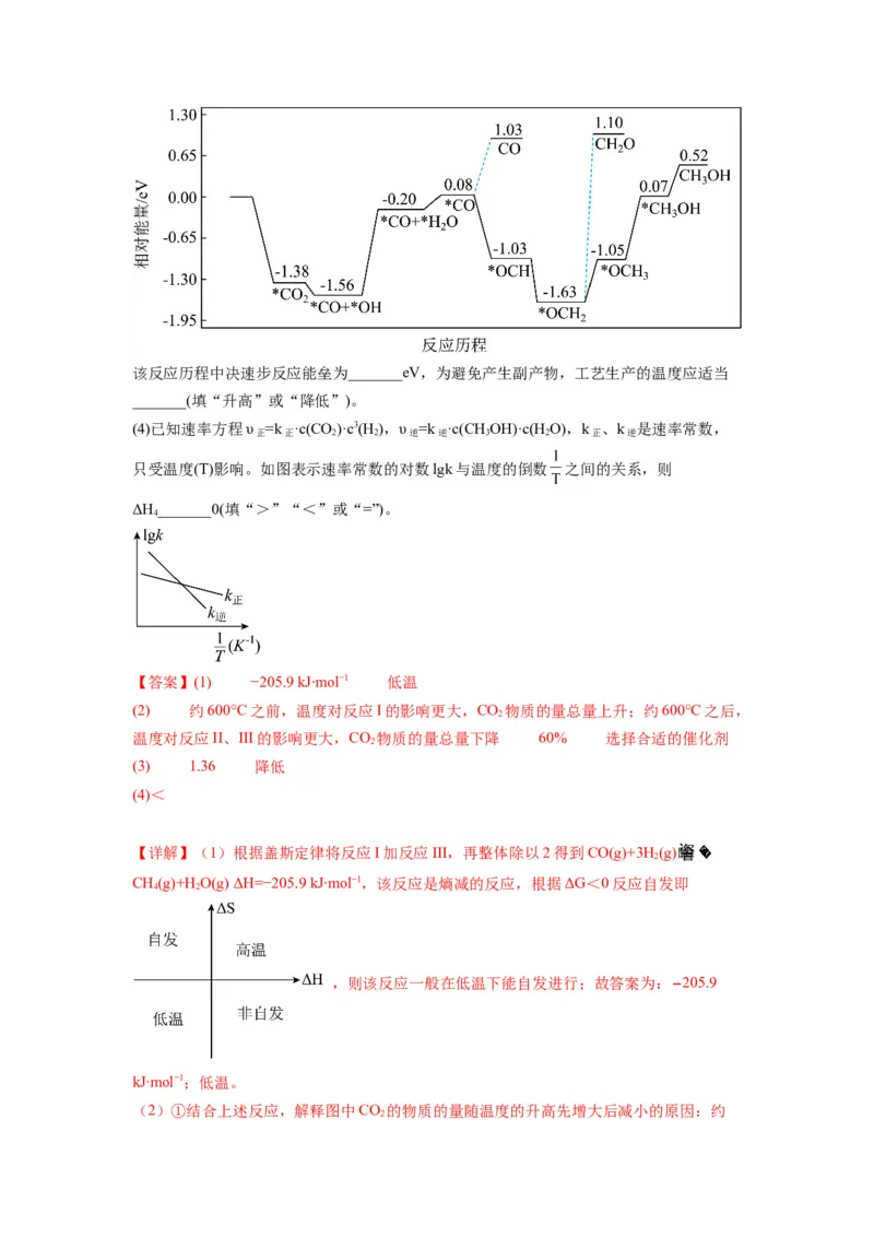 第20练化学反应原理综合题（解析版）_05高考化学_2024年新高考资料_2.2024二轮复习_2023年暑假分层作业高二化学（2024届一轮复习通用）