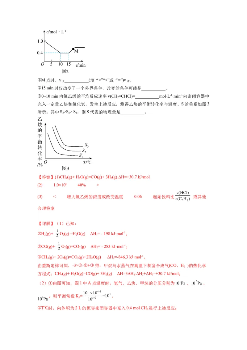 第20练化学反应原理综合题（解析版）_05高考化学_2024年新高考资料_2.2024二轮复习_2023年暑假分层作业高二化学（2024届一轮复习通用）