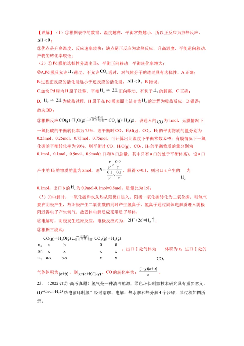 第20练化学反应原理综合题（解析版）_05高考化学_2024年新高考资料_2.2024二轮复习_2023年暑假分层作业高二化学（2024届一轮复习通用）