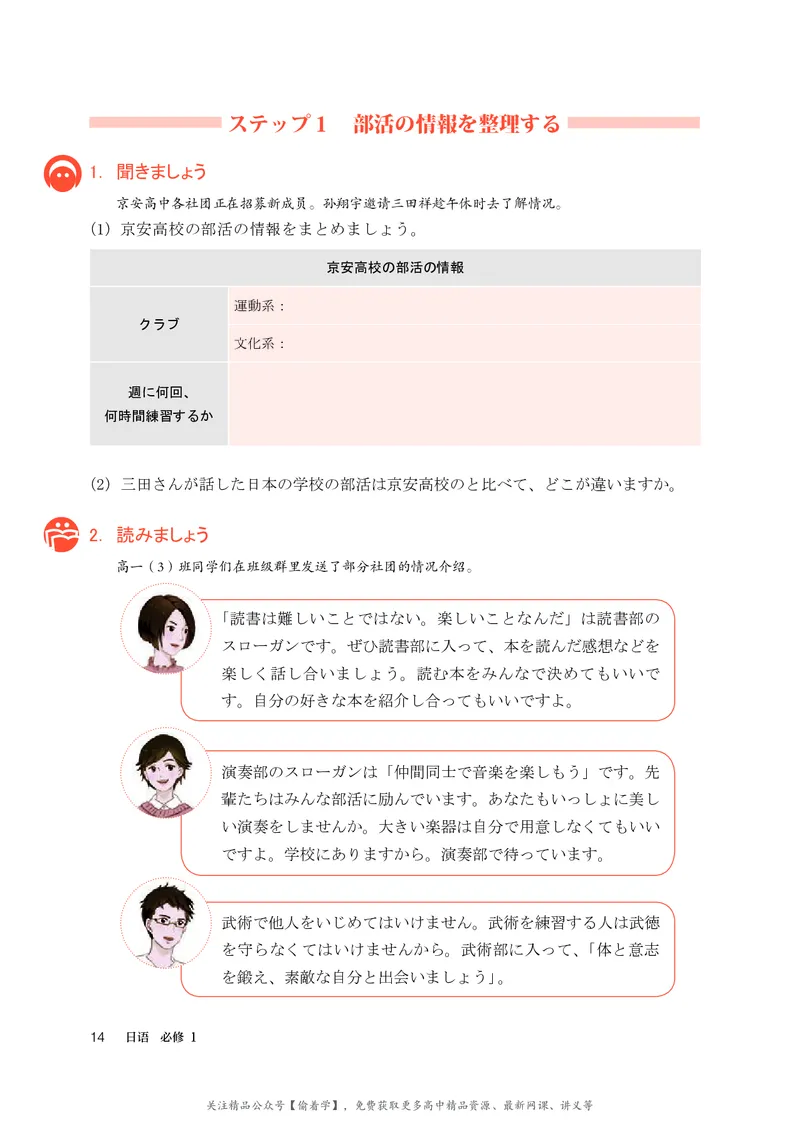 普通高中教科书&middot;日语必修第一册_高中全套电子教材及答案。_01高中电子教材全套_日语_人教版_高中年级_必修第一册