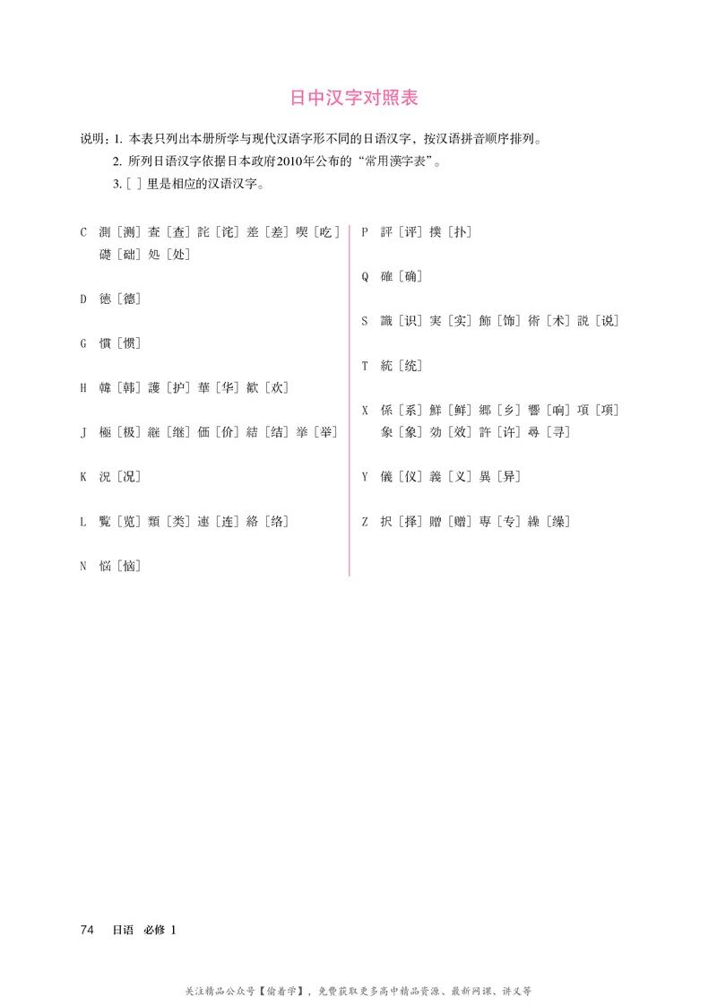 普通高中教科书&middot;日语必修第一册_高中全套电子教材及答案。_01高中电子教材全套_日语_人教版_高中年级_必修第一册