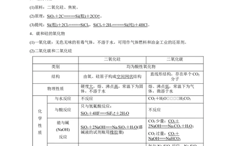 考向13碳及其化合物无机非金属材料-备战2023年高考化学一轮复习考点微专题（新高考地区专用）_05高考化学_新高考复习资料_2023年新高考资料_一轮复习