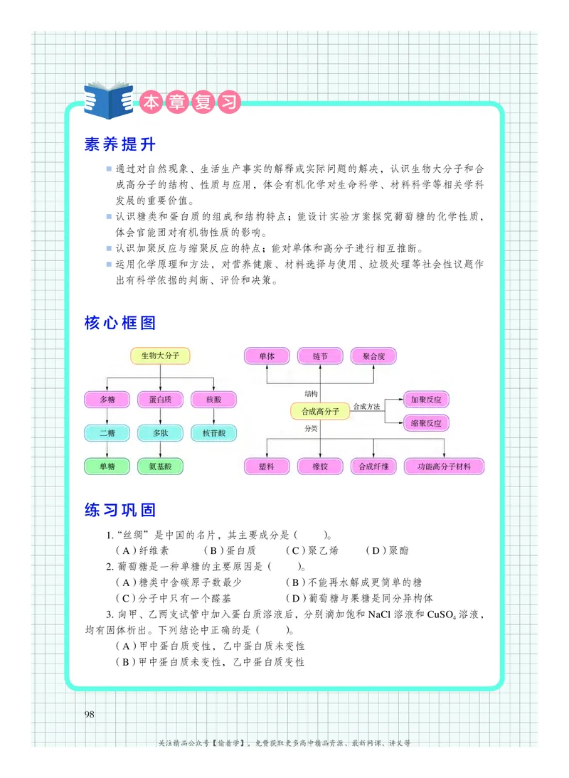普通高中教科书&middot;化学选择性必修3有机化学基础(1)_高中全套电子教材及答案。_01高中电子教材全套_化学_沪科技版_高中年级_选择性必修3有机化学基础