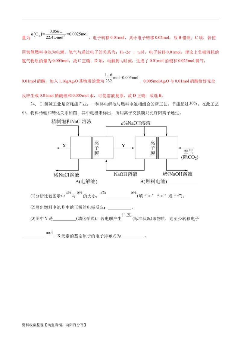 考点19电解池(好题冲关)(解析版)_05高考化学_通用版（老高考）复习资料_2024年复习资料_完备战2024年高考化学一轮复习考点帮（全国通用）