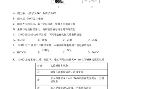 第04讲离子反应　离子方程式（练）-2023年高考化学一轮复习讲练测（全国通用）（原卷版）_05高考化学_通用版（老高考）复习资料_2023年复习资料_一轮复习