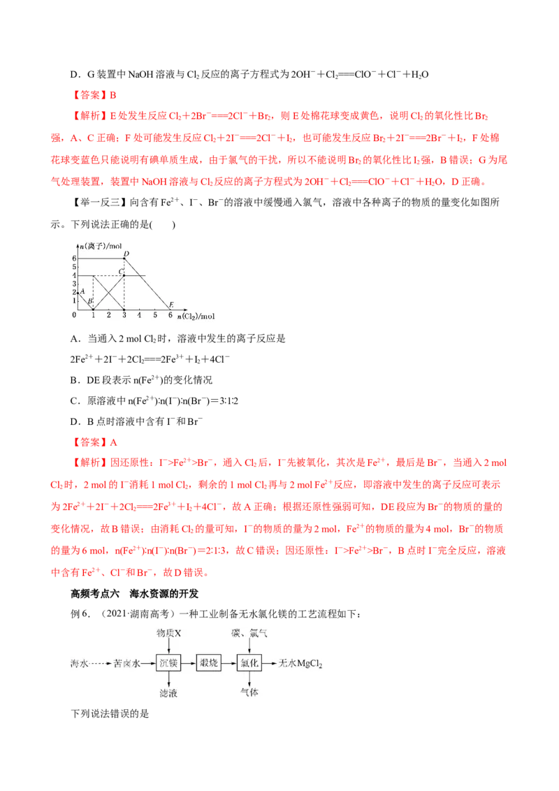 第10讲氯及其化合物（讲）解析版_05高考化学_新高考复习资料_2022年新高考资料_2022年高考化学一轮复习讲练测（新教材新高考）