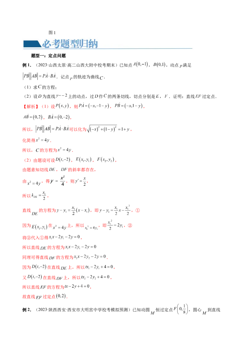重难点突破14阿基米德三角形（七大题型）（解析版）_2.2025数学总复习_2024年新高考资料_1.2024一轮复习_2024年高考数学一轮复习讲练测（新教材新高考）_第八章平面解析几何