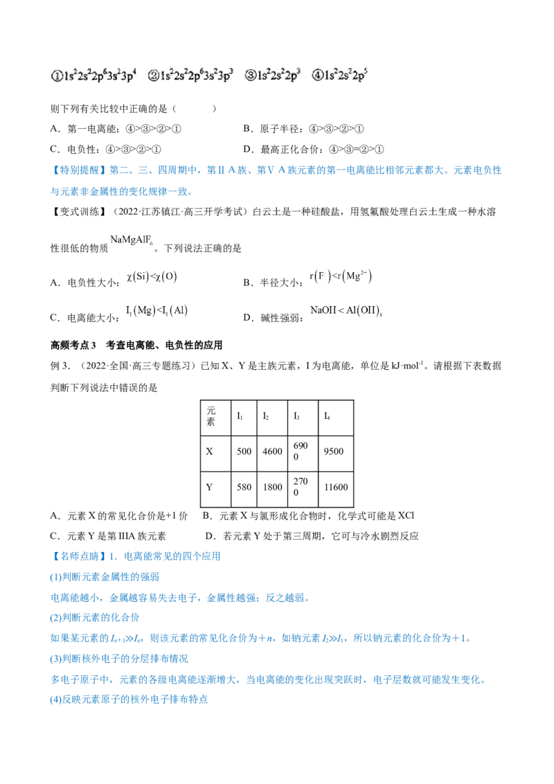 第36讲原子结构与性质（讲）-2023年高考化学一轮复习讲练测（全国通用）（原卷版）_05高考化学_通用版（老高考）复习资料_2023年复习资料_一轮复习