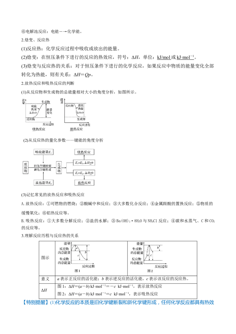 第17讲化学能与热能（精讲）-2022年一轮复习讲练测（解析版）_05高考化学_新高考复习资料_2022年新高考资料_2022年高考化学一轮复习讲练测