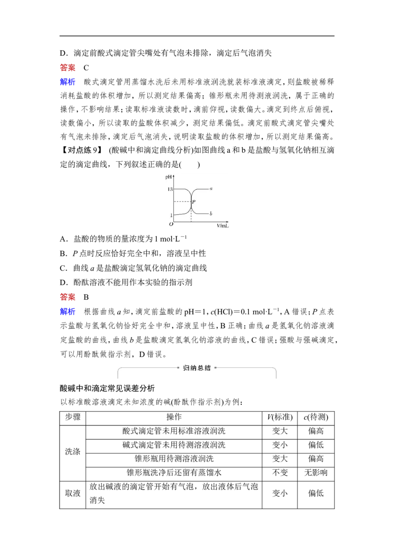 第2讲　水的电离和溶液的pH_05高考化学_通用版（老高考）复习资料_2023年复习资料_一轮复习_2023年高考化学一轮复习讲义+课件（全国版）_2023年高考化学一轮复习讲义（全国版）