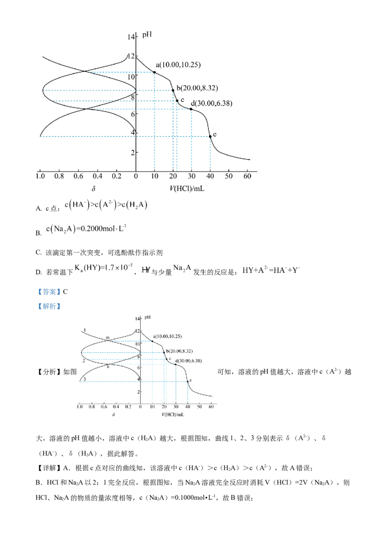 精品解析：河南省南阳一中2022-2023学年高三上学期第一次阶段性考试化学试题（解析版）_05高考化学_高考模拟题_全国课标版_河南省南阳一中23届高三上学期第一次阶段性检测化学含答案