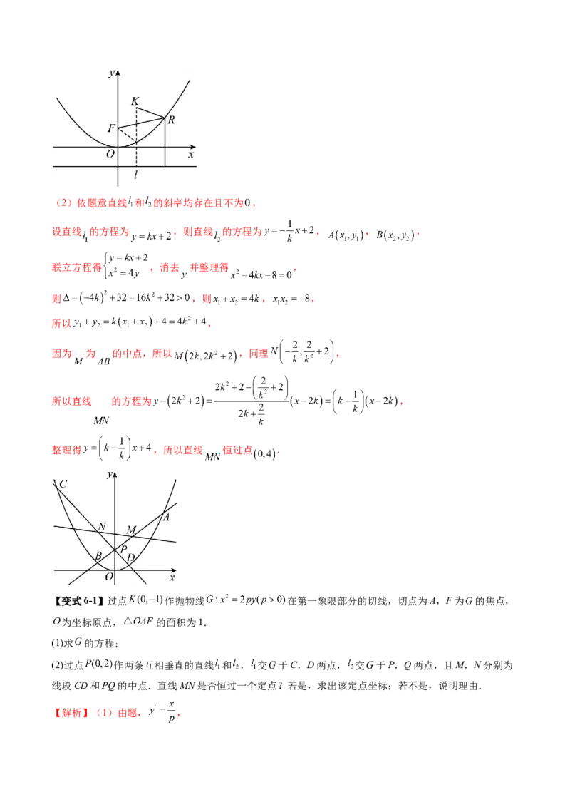 重难点突破08圆锥曲线的垂直弦问题（八大题型）（解析版）_2.2025数学总复习_2025年新高考资料_一轮复习_2025年高考数学一轮复习讲练测（新教材新高考，含2024高考真题）