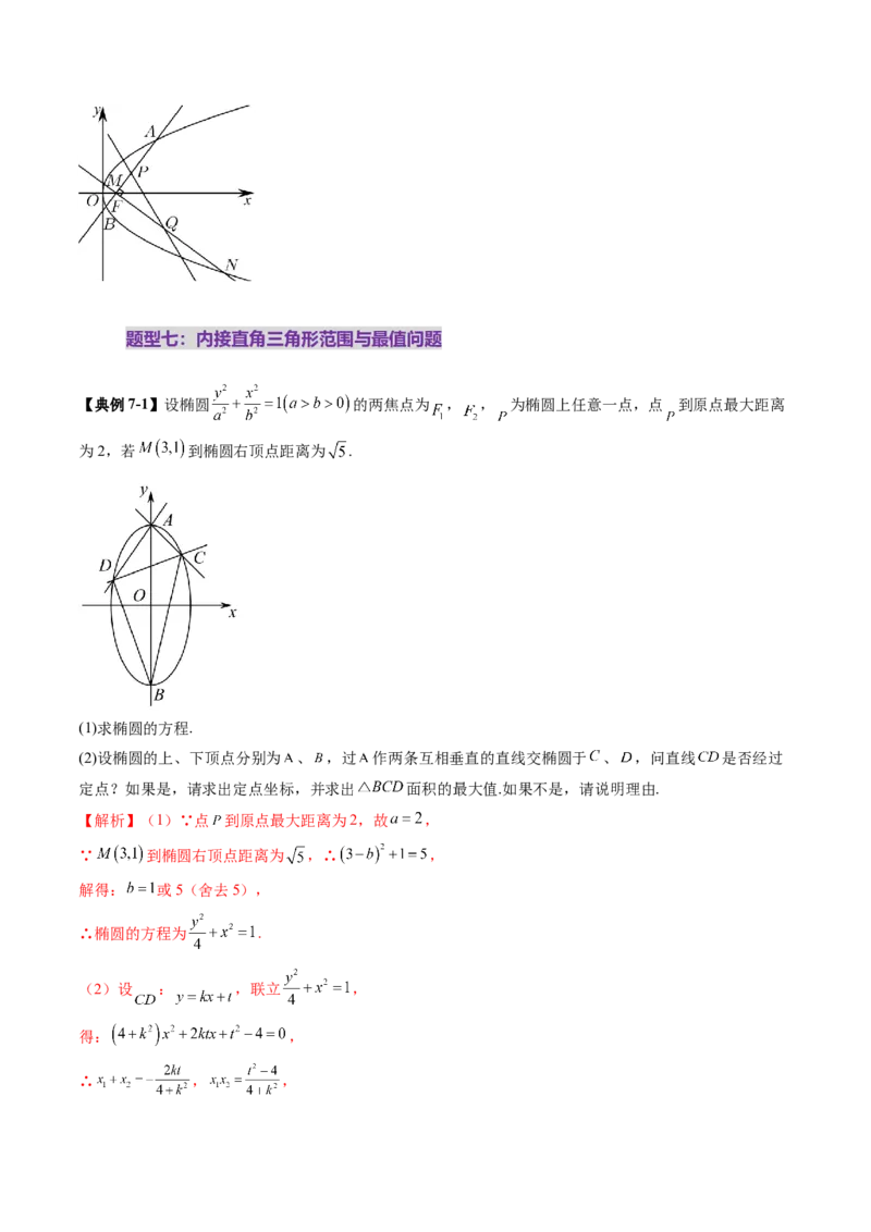 重难点突破08圆锥曲线的垂直弦问题（八大题型）（解析版）_2.2025数学总复习_2025年新高考资料_一轮复习_2025年高考数学一轮复习讲练测（新教材新高考，含2024高考真题）
