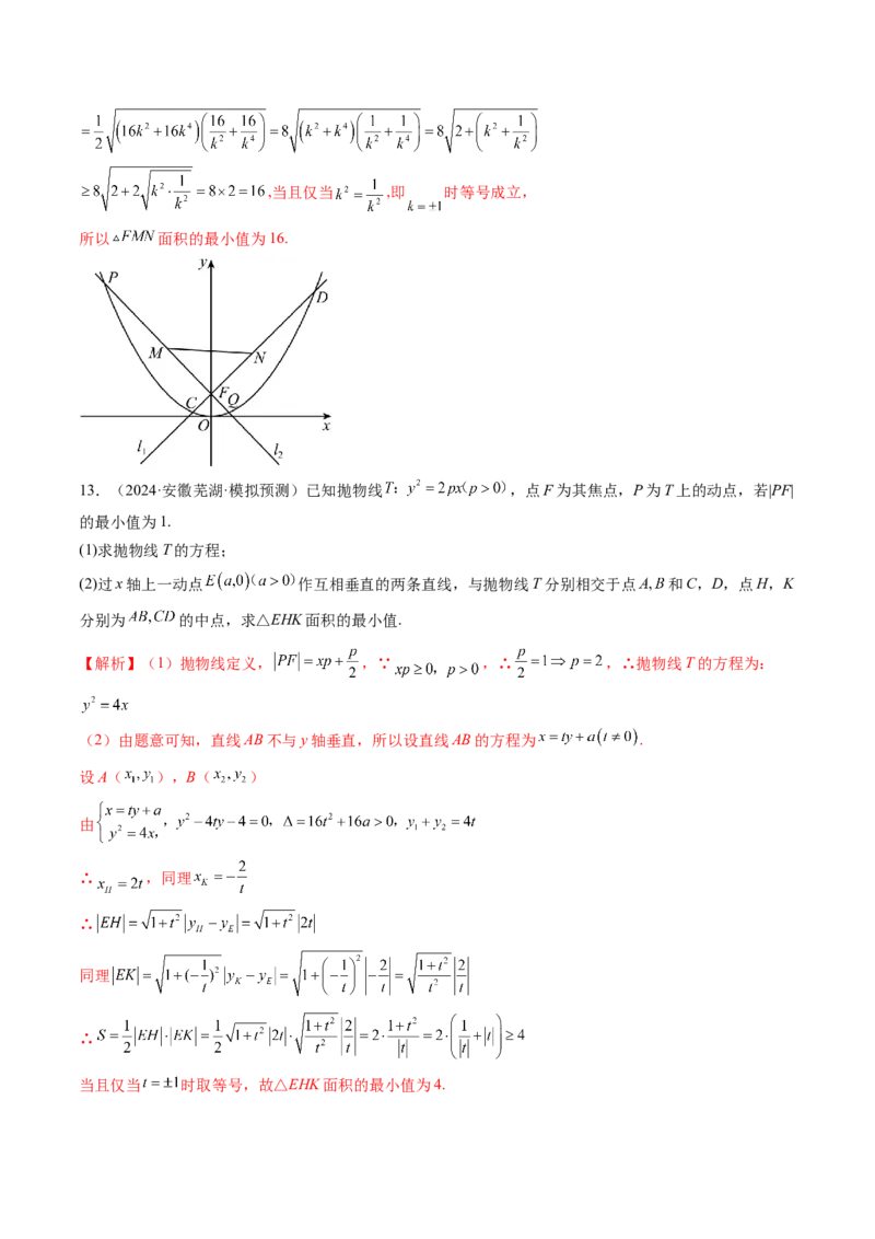 重难点突破08圆锥曲线的垂直弦问题（八大题型）（解析版）_2.2025数学总复习_2025年新高考资料_一轮复习_2025年高考数学一轮复习讲练测（新教材新高考，含2024高考真题）