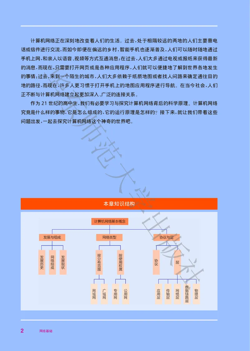普通高中教科书&middot;信息技术选择性必修2网络基础(1)_高中全套电子教材及答案。_01高中电子教材全套_信息技术_华东师大版_高中年级_选择性必修2网络基础