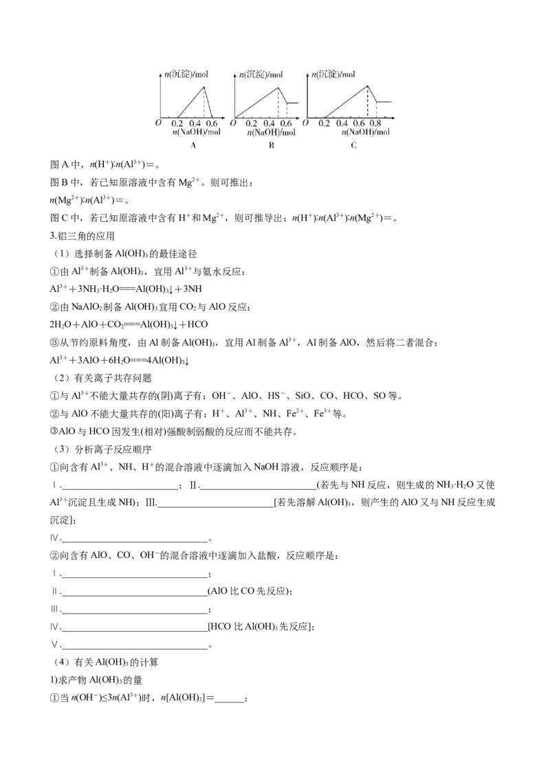 第03讲镁、铝及其重要化合物（讲义）（原卷版）_05高考化学_2025年新高考资料_一轮复习_2025年高考化学一轮复习讲练测（新教材新高考）_第三章金属及其化合物
