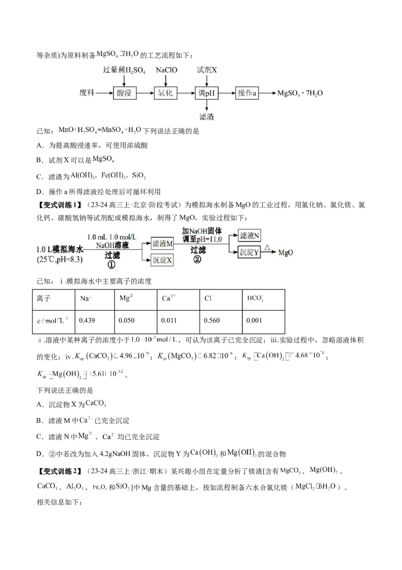 第03讲镁、铝及其重要化合物（讲义）（原卷版）_05高考化学_2025年新高考资料_一轮复习_2025年高考化学一轮复习讲练测（新教材新高考）_第三章金属及其化合物