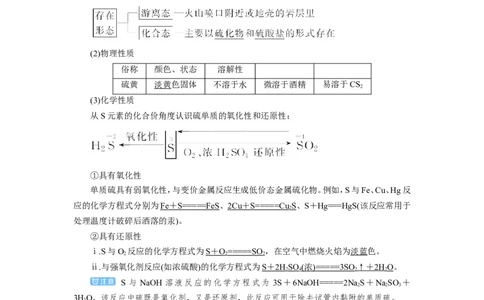 第4讲硫及其重要化合物（教案）_05高考化学_新高考复习资料_2022年新高考资料_2022届一轮复习讲练结合_第四章非金属及其化合物_第4讲硫及其重要化合物
