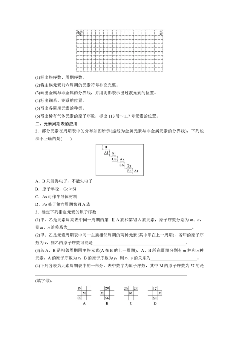 第6章第31讲　元素周期表、元素的性质_05高考化学_2024年新高考资料_1.2024一轮复习_2024年高考化学一轮复习讲义（新人教新高考版）_学生版在此文件夹_大一轮复习讲义
