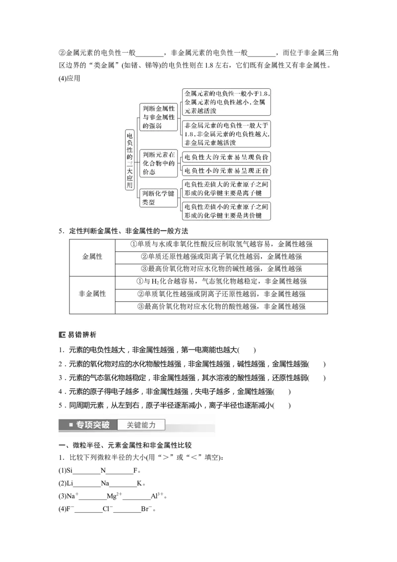 第6章第31讲　元素周期表、元素的性质_05高考化学_2024年新高考资料_1.2024一轮复习_2024年高考化学一轮复习讲义（新人教新高考版）_学生版在此文件夹_大一轮复习讲义