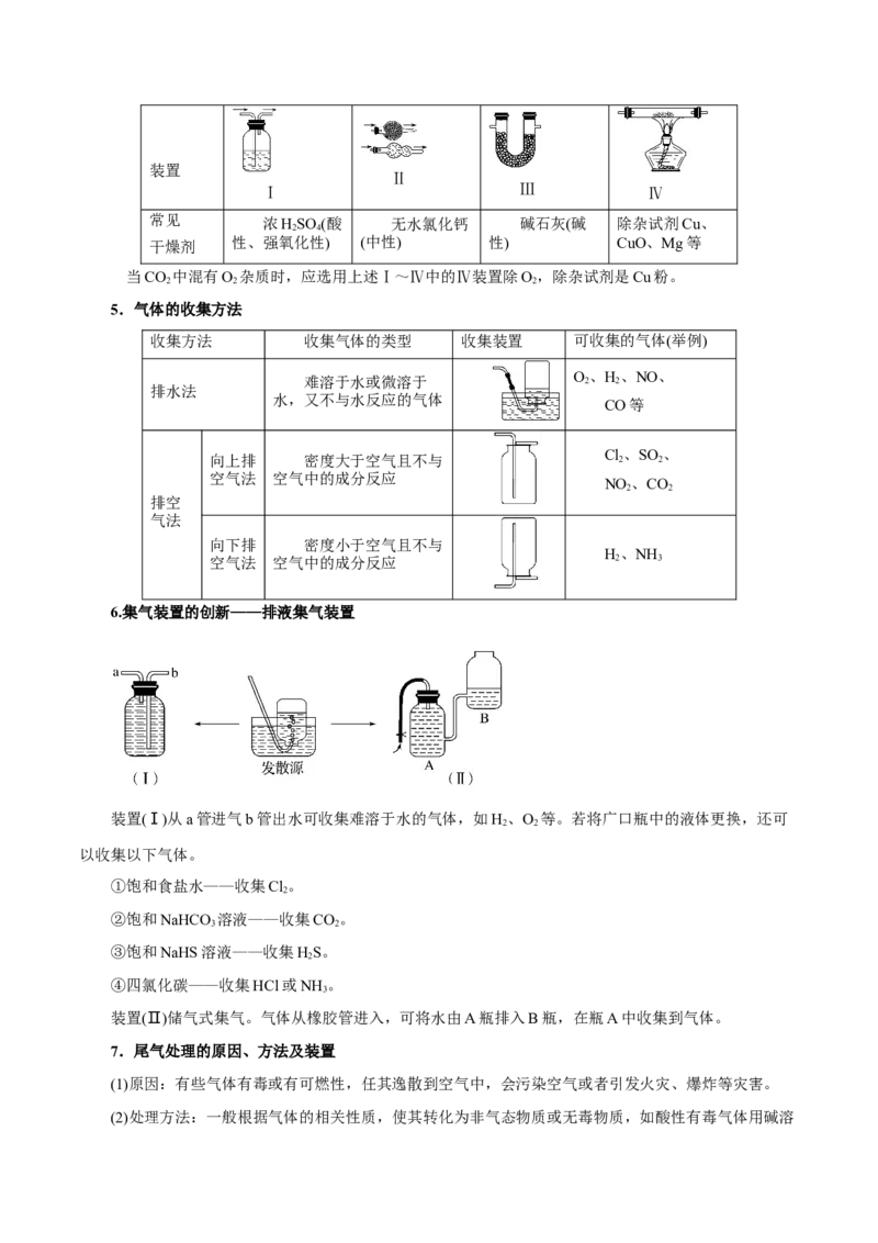 第27讲物质的制备与性质实验（讲）-2024年高考化学大一轮复习精讲精练+专题讲座（解析版）_05高考化学_2024年新高考资料_1.2024一轮复习
