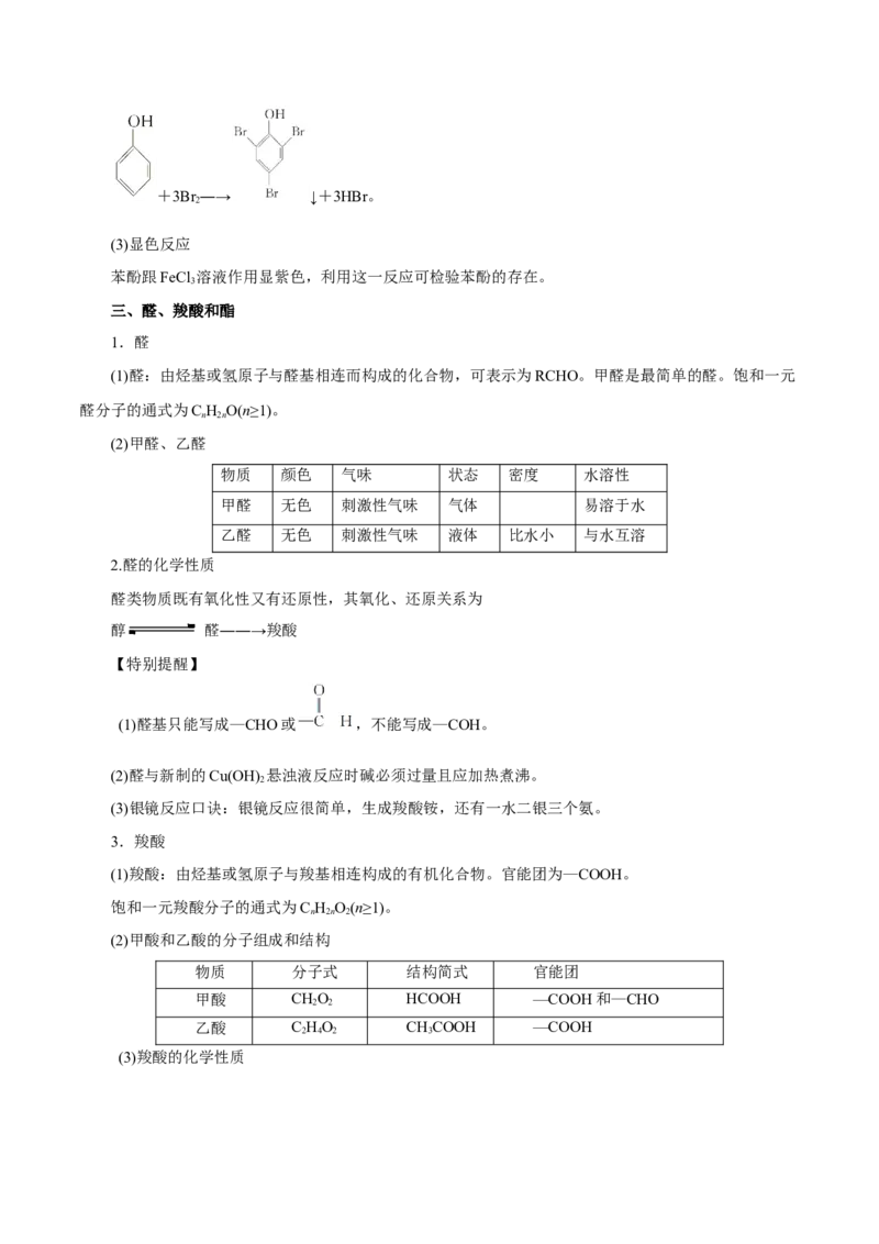 第33讲烃的衍生物（讲）-2024年高考化学大一轮复习精讲精练+专题讲座（解析版）_05高考化学_2024年新高考资料_1.2024一轮复习_2024年高考化学大一轮复习精讲精练+专题讲座