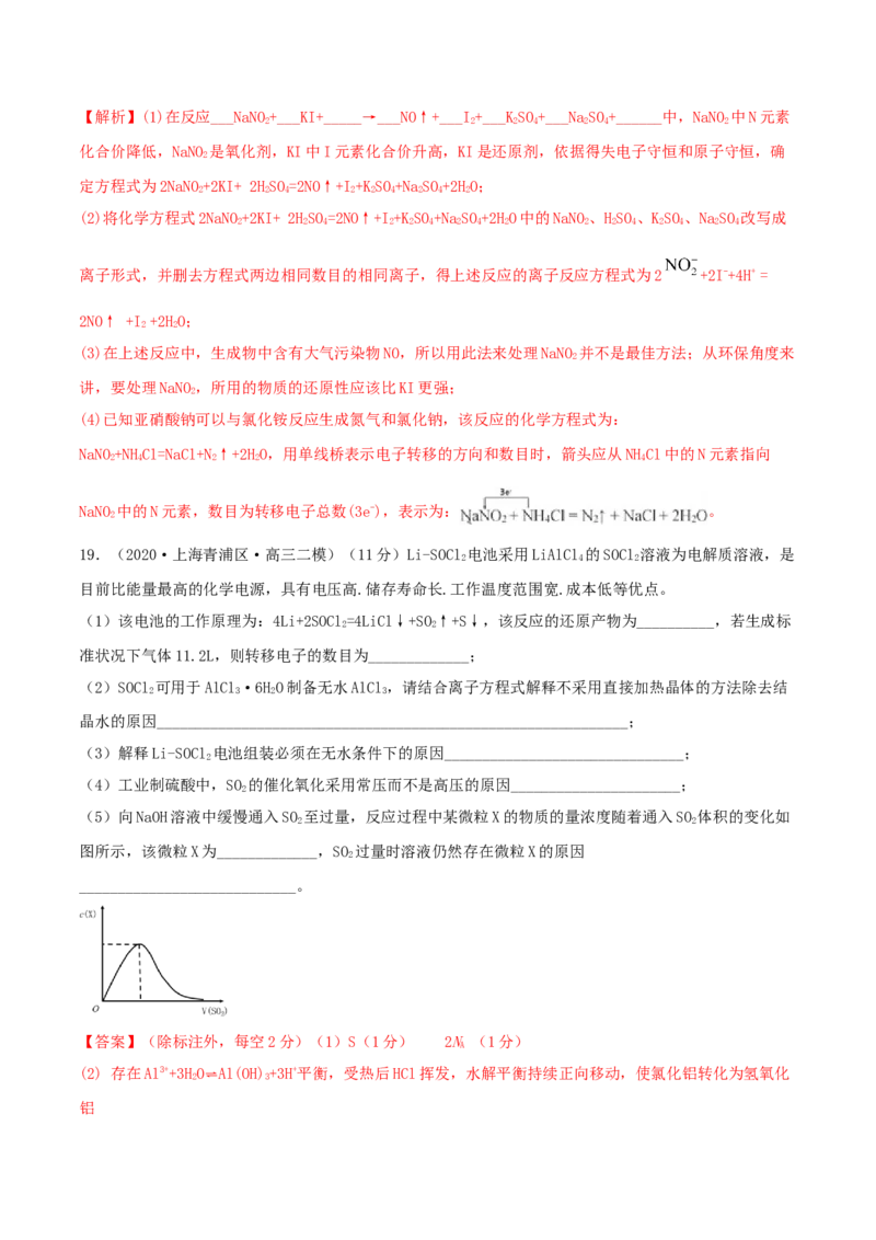 第二章能力提升检测卷-2022年一轮复习讲练测（解析版）_05高考化学_新高考复习资料_2022年新高考资料_2022年高考化学一轮复习讲练测_第二章能力提升检测卷-2022年高考化学一轮复习讲练测