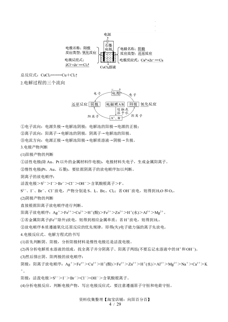 第23讲电解池金属的腐蚀与防护（讲义）（解析版）_05高考化学_新高考复习资料_2024年新高考资料_一轮复习资料_完2024年高考化学一轮复习讲练测(课件+讲义+练习)（新高考）