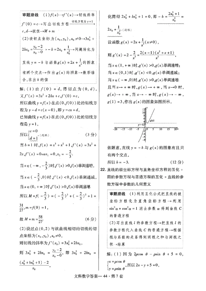 金考卷优秀模拟试卷汇编45套全国乙卷文数答案_2.2025数学总复习_数学高考模拟题_2023年模拟题_老高考_文数全国乙卷