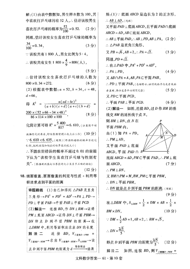金考卷优秀模拟试卷汇编45套全国乙卷文数答案_2.2025数学总复习_数学高考模拟题_2023年模拟题_老高考_文数全国乙卷