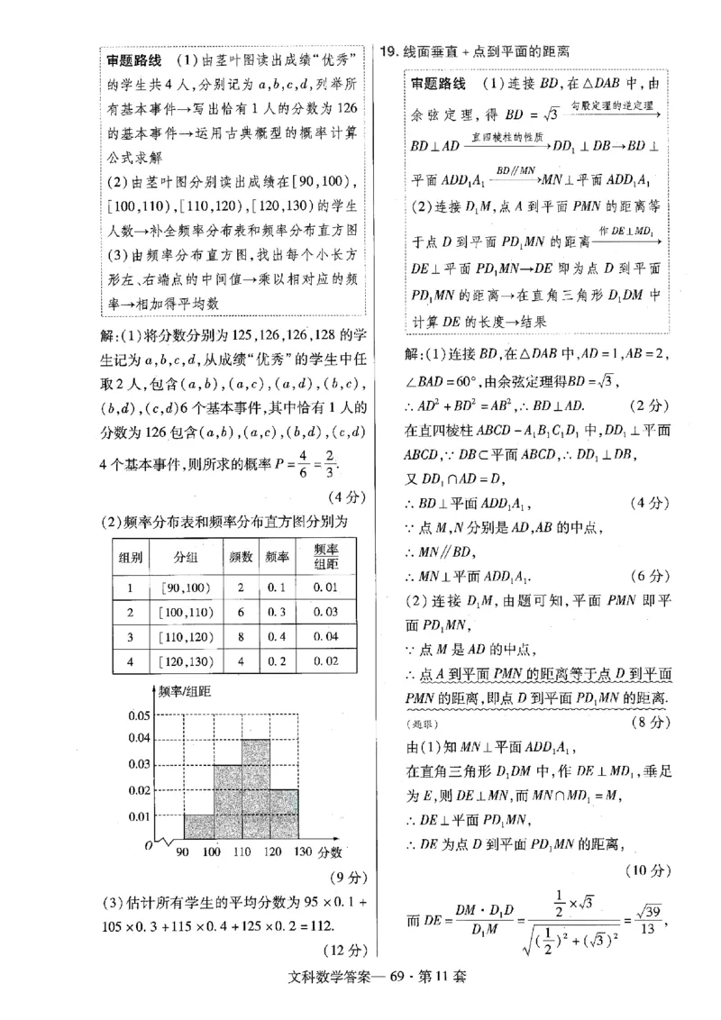金考卷优秀模拟试卷汇编45套全国乙卷文数答案_2.2025数学总复习_数学高考模拟题_2023年模拟题_老高考_文数全国乙卷