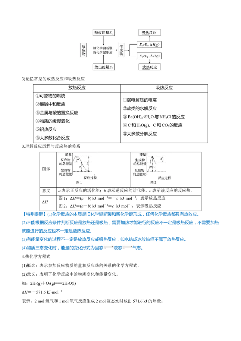 第17讲化学能与热能（讲）-2023年高考化学一轮复习讲练测（全国通用）（解析版）_05高考化学_通用版（老高考）复习资料_2023年复习资料_一轮复习