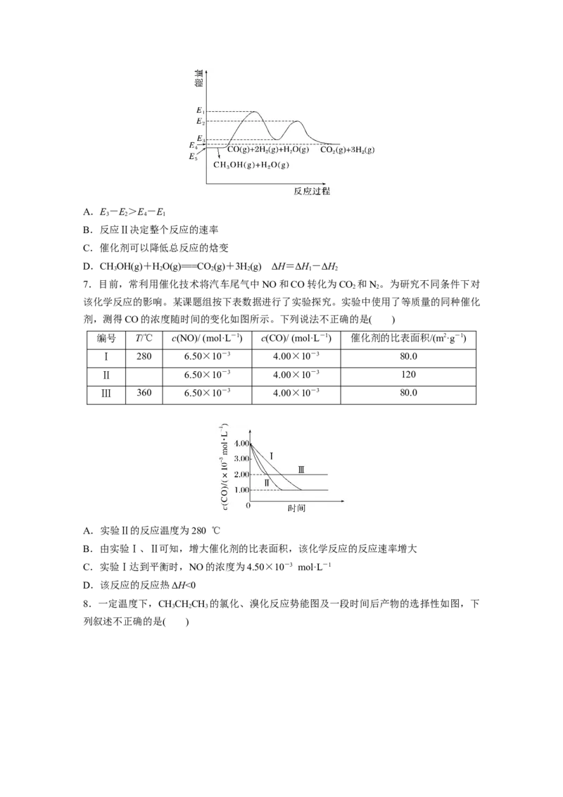 第十一章　第45练　过渡态理论　催化剂对化学反应的影响_05高考化学_2025年新高考资料_一轮复习_2025大一轮复习讲义+课件（完结）_2025大一轮复习讲义化学学生用书Word版文档全书