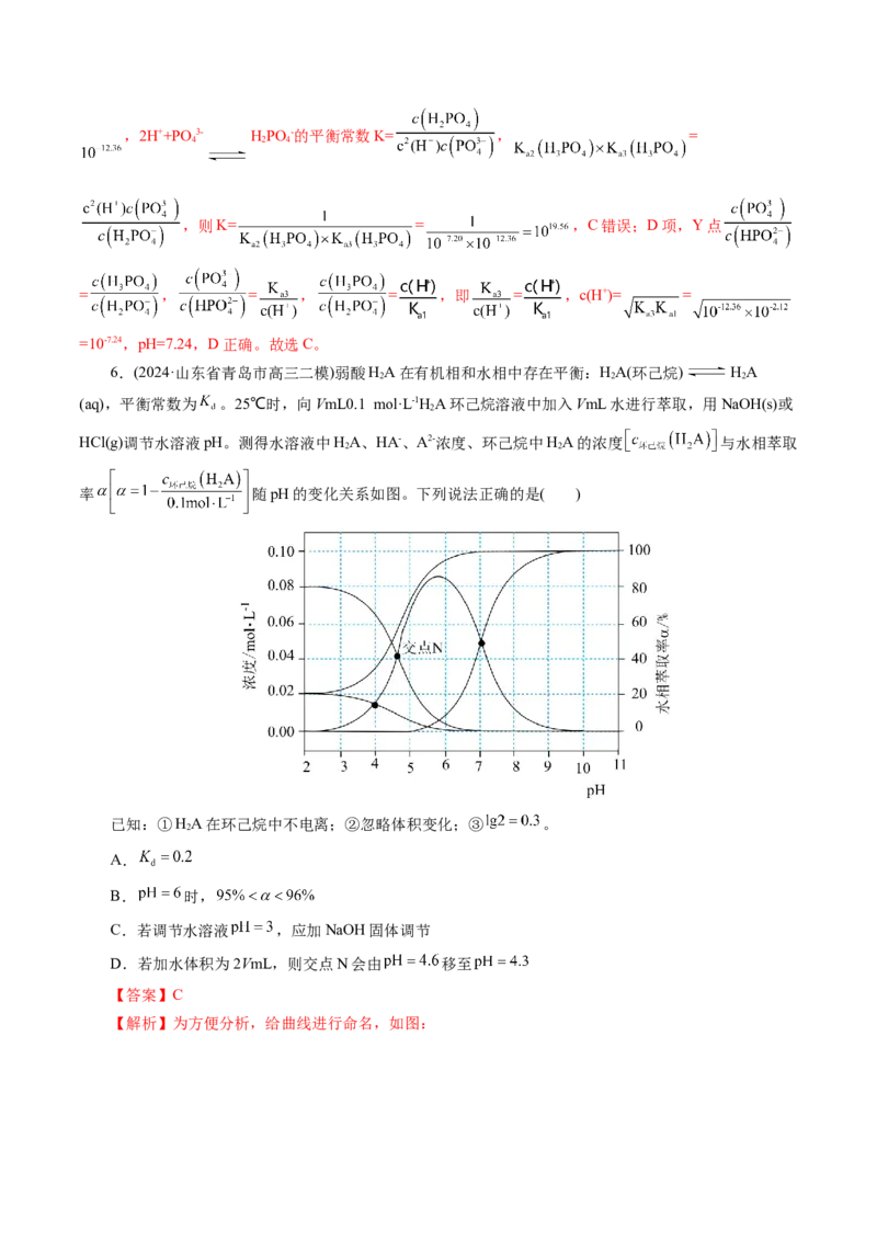 第02讲水的电离和溶液的酸碱性(练习)(解析版)_05高考化学_2025年新高考资料_一轮复习_2025年高考化学一轮复习讲练测（新教材新高考）_第八章水溶液中的离子反应与平衡