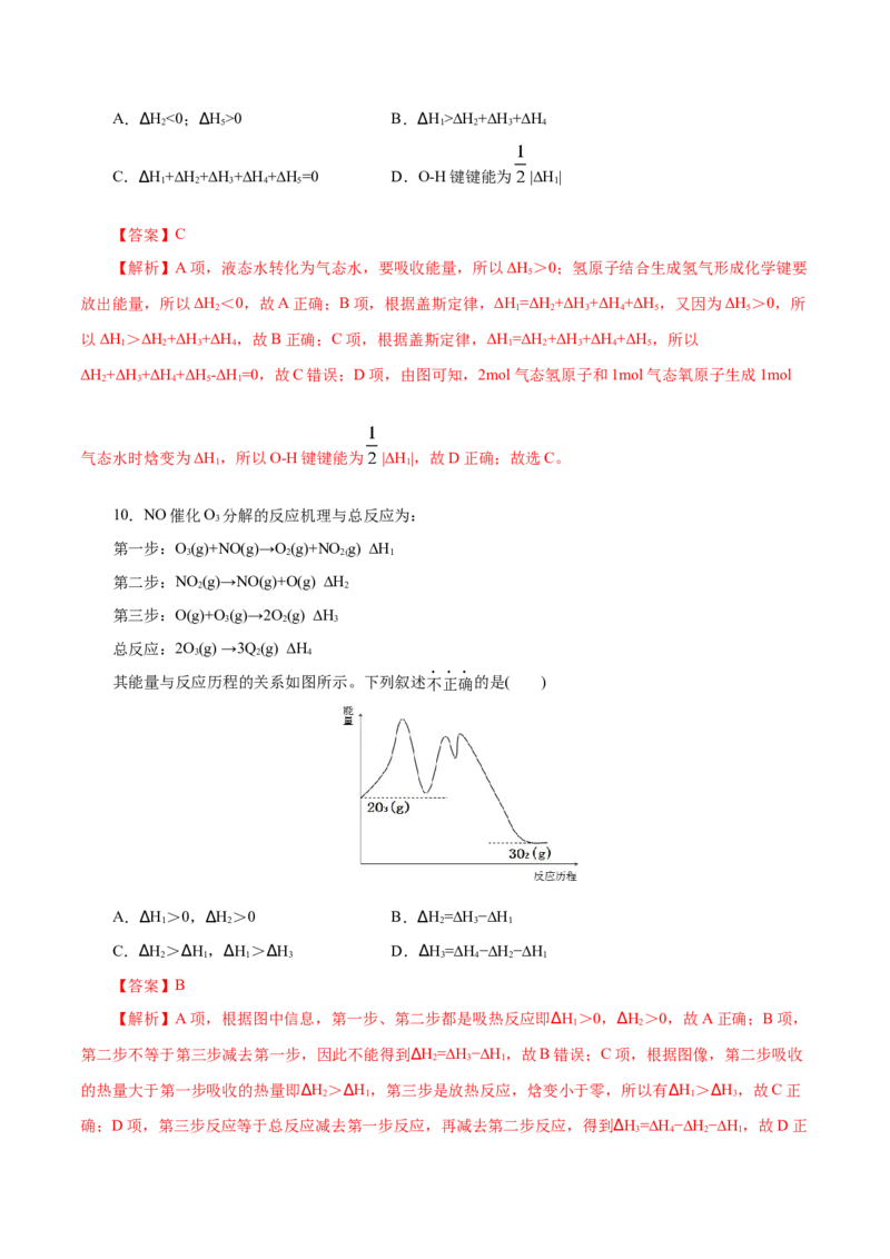 第25练反应热的计算-2023年高考化学一轮复习小题多维练（解析版）_05高考化学_新高考复习资料_2023年新高考资料_一轮复习_2023年新高考化学一轮复习小题多维练