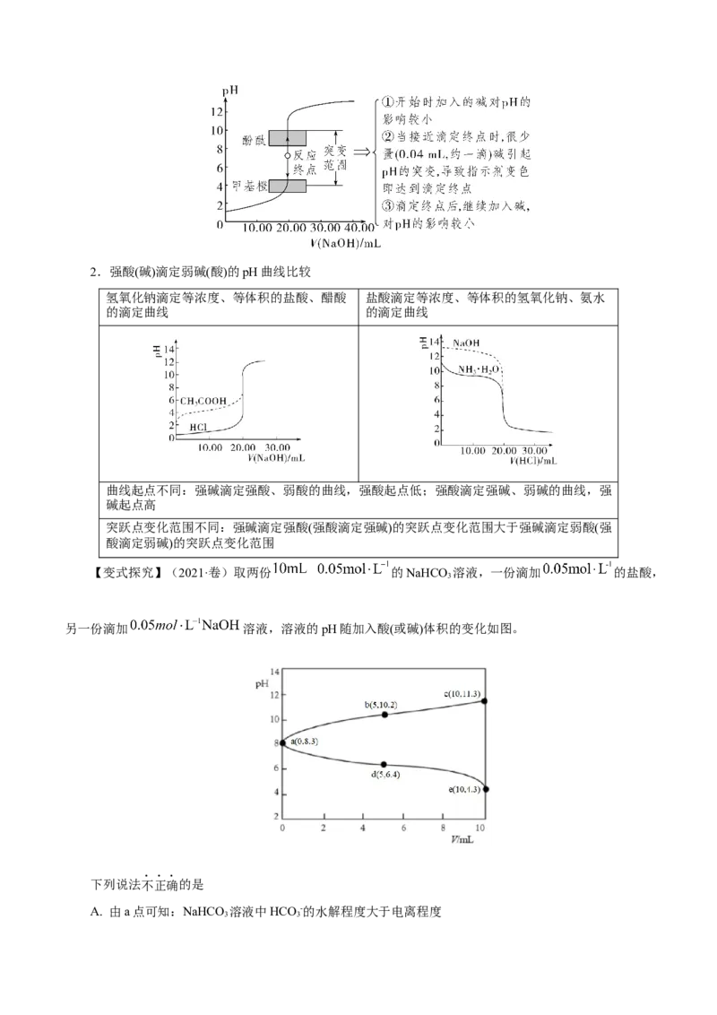 第22讲水的电离与溶液的pH（讲）-2023年高考化学一轮复习讲练测（原卷版）_05高考化学_新高考复习资料_2023年新高考资料_一轮复习_2023年高考化学一轮复习讲练测（新教材新高考）