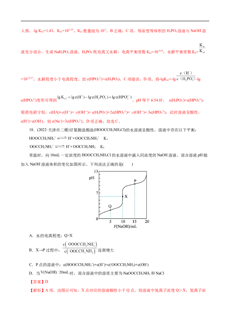 考点28盐类的水解（解析版）_05高考化学_通用版（老高考）复习资料_2023年复习资料_一轮复习_备战2023年高考化学一轮复习考点帮（全国通用）