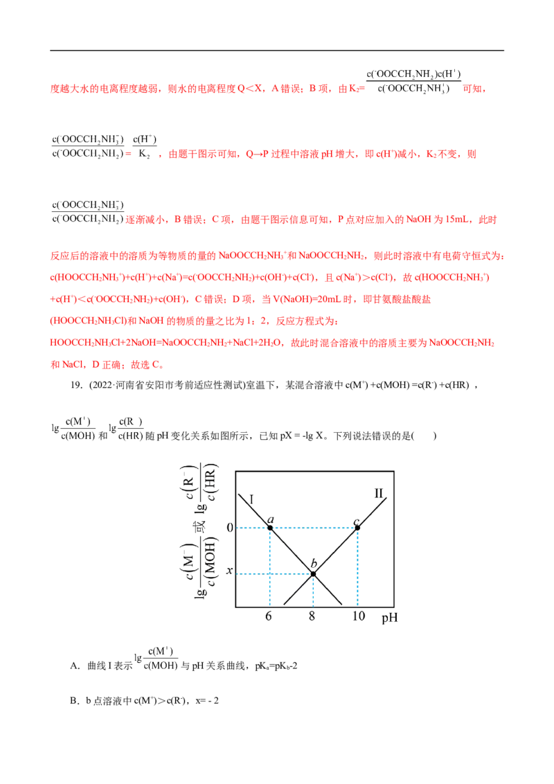 考点28盐类的水解（解析版）_05高考化学_通用版（老高考）复习资料_2023年复习资料_一轮复习_备战2023年高考化学一轮复习考点帮（全国通用）