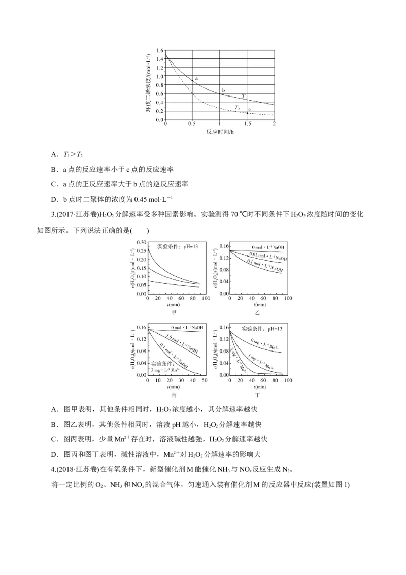 第18讲化学反应速率（练）-2023年高考化学一轮复习讲练测（新教材新高考）（原卷版）_05高考化学_新高考复习资料_2023年新高考资料_一轮复习