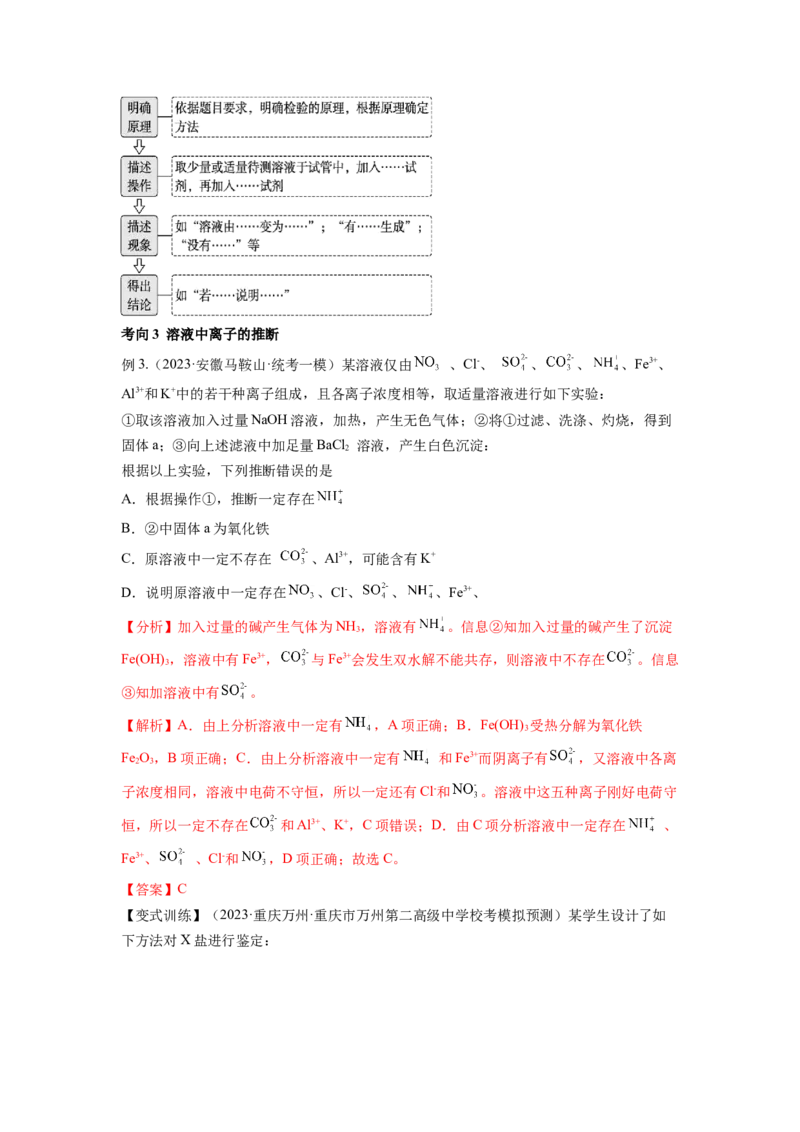 第06讲离子共存、离子的检验与推断（讲义）（解析版）_05高考化学_新高考复习资料_2024年新高考资料_一轮复习资料_完2024年高考化学一轮复习讲练测(课件+讲义+练习)（新高考）