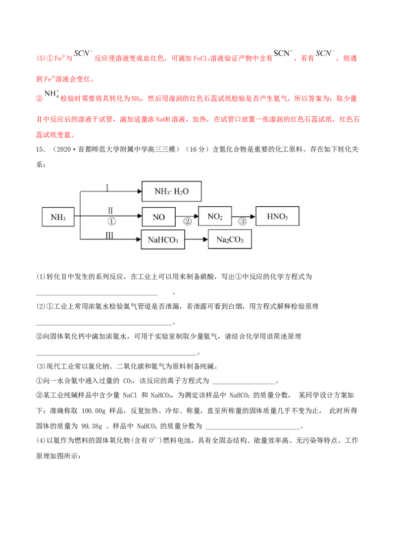 第14讲氮及其化合物（精练）-2022年一轮复习讲练测（解析版）_05高考化学_新高考复习资料_2022年新高考资料_2022年高考化学一轮复习讲练测