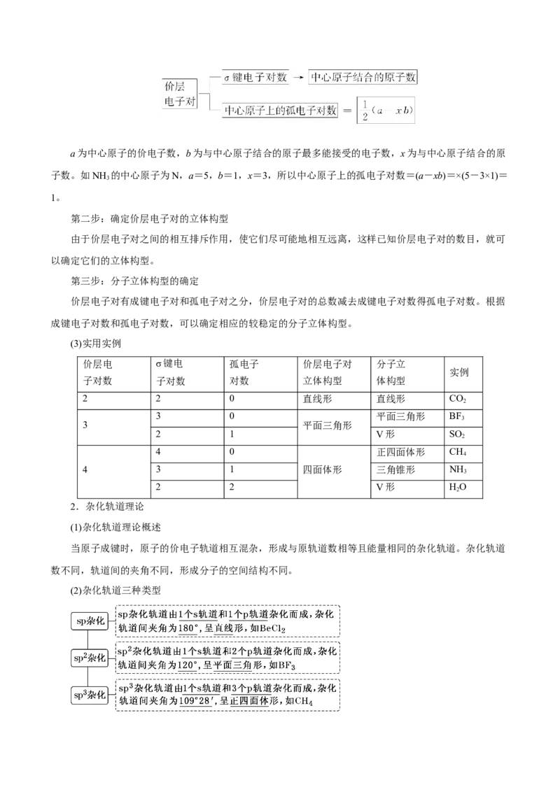 第30讲分子结构与性质（讲）-2023年高考化学一轮复习讲练测（原卷版）_05高考化学_新高考复习资料_2023年新高考资料_一轮复习_2023年高考化学一轮复习讲练测（新教材新高考）