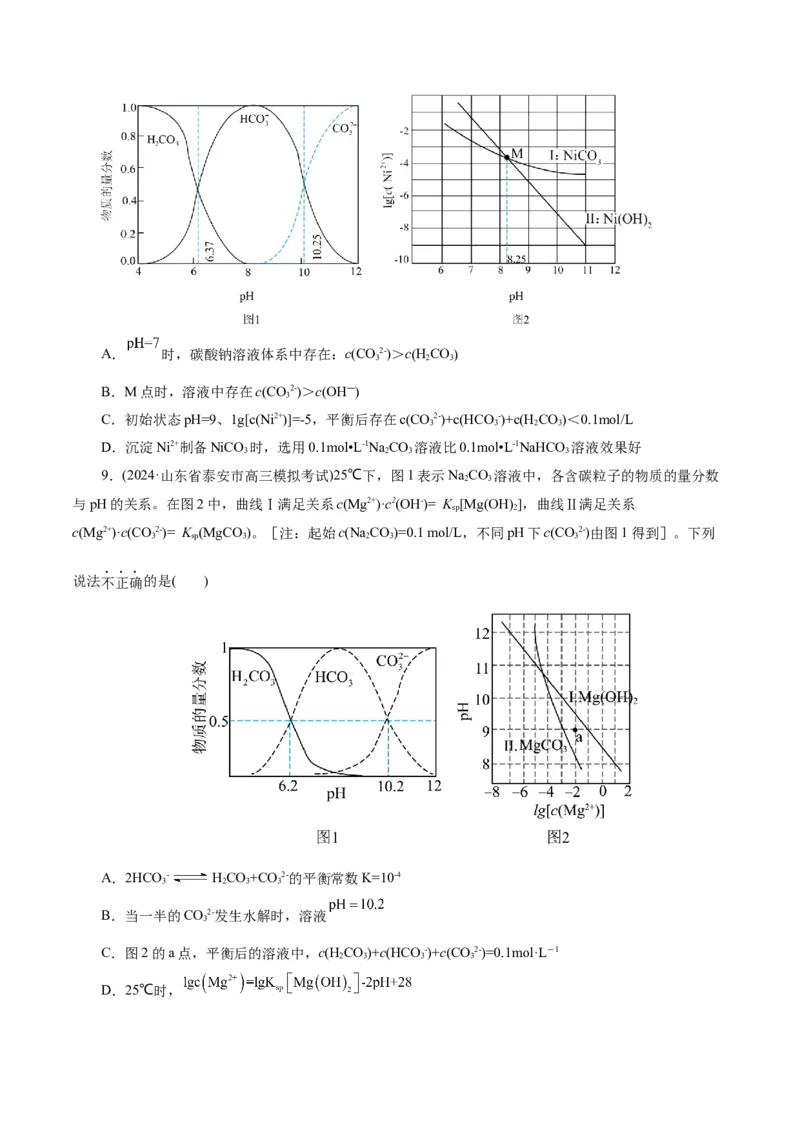 第04讲沉淀溶解平衡(练习)(原卷版)_05高考化学_2025年新高考资料_一轮复习_2025年高考化学一轮复习讲练测（新教材新高考）_第八章水溶液中的离子反应与平衡
