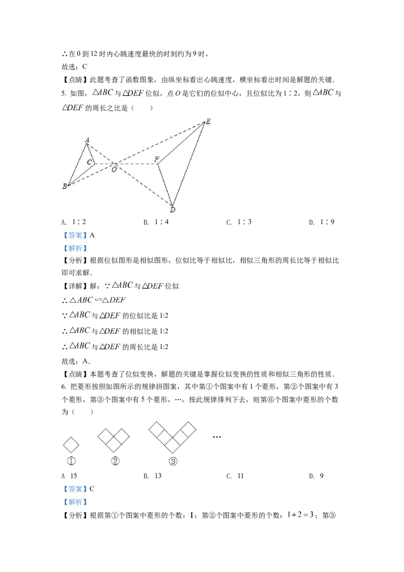 精品解析：2022年重庆市中考数学真题(B卷)（解析版）_初中数学_九年级数学下册（人教版）_全国各地数学中考真题_2022年全国中考数学真题145份