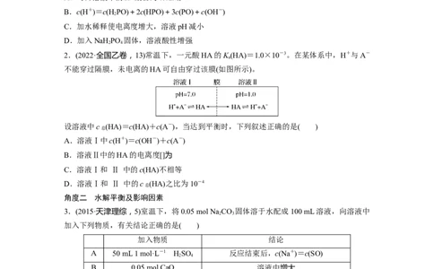 第1部分专题突破专题16　溶液中的三大平衡及应用_05高考化学_新高考复习资料_2023年新高考资料_二轮复习_2023年高考化学二轮复习讲义+课件（新高考版）_学生版_大二轮专题复习讲义