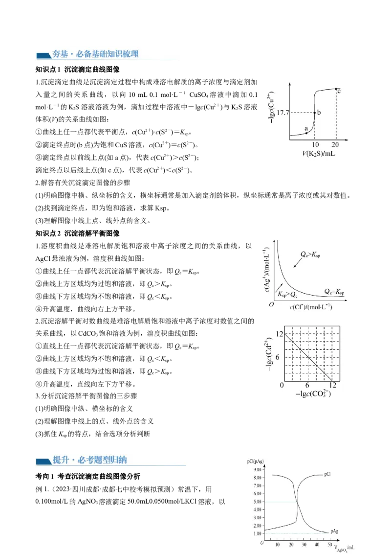 第31讲难溶电解质的溶解平衡与应用（讲义）（原卷版）_05高考化学_2024年新高考资料_1.2024一轮复习_2024年高考化学一轮复习讲练测（新教材新高考）