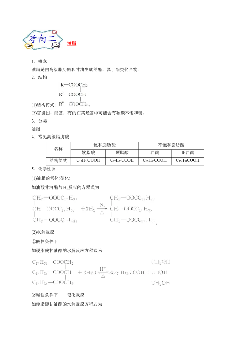 考点39羧酸衍生物（解析版）_05高考化学_通用版（老高考）复习资料_2023年复习资料_一轮复习_备战2023年高考化学一轮复习考点帮（全国通用）