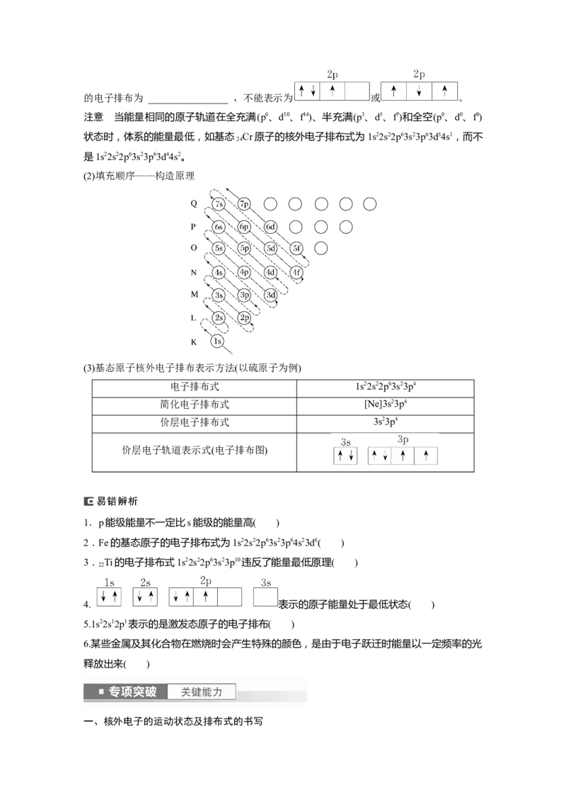 第6章第30讲　原子结构　核外电子排布规律_05高考化学_2024年新高考资料_1.2024一轮复习_2024年高考化学一轮复习讲义（新人教新高考版）_学生版在此文件夹_大一轮复习讲义