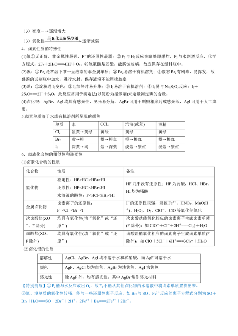 第12讲氯及其化合物（讲义）（原卷版）_05高考化学_2024年新高考资料_1.2024一轮复习_2024年高考化学一轮复习讲练测（新教材新高考）