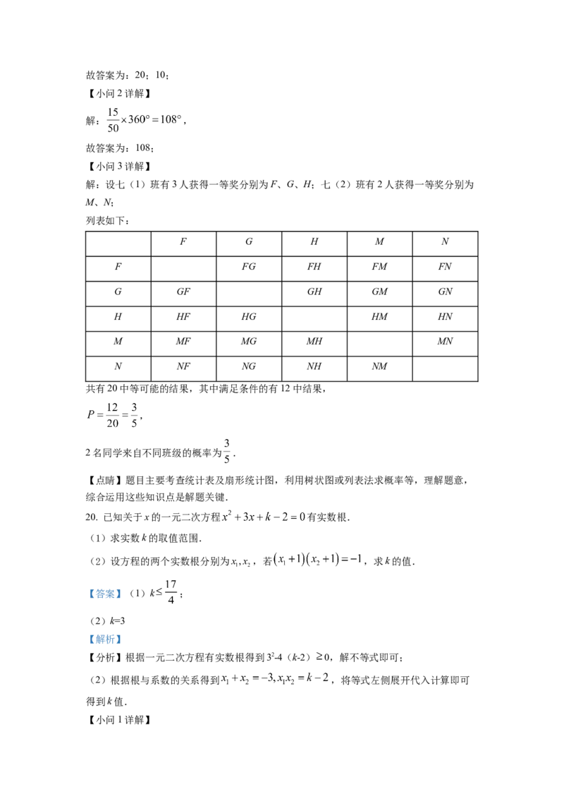精品解析：2022年四川省南充市中考数学真题（解析版）_初中数学_九年级数学下册（人教版）_全国各地数学中考真题_2022年全国中考数学真题145份